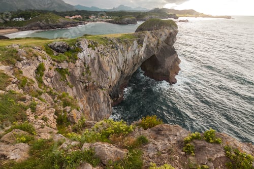 Preview: Majestic cliff and seascape in Asturias, Spain