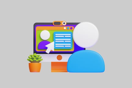 Preview: Online education platform cartoon style