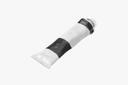Preview: Grey Oil Paint Tube, Distressed