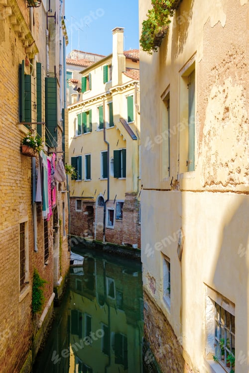 Preview: Canals of Venice Italy during summer in Europe,Architecture and landmarks of Venice. Italy