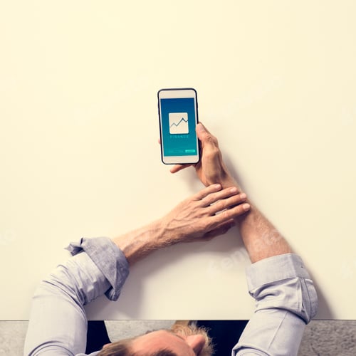 Preview: Finance icon showing on smartphone screen
