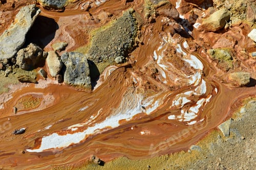 Preview: Crystals and minerals precipitating from residual gold mining leach waters