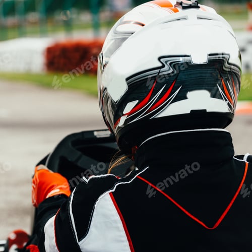 Preview: Woman driving go-cart