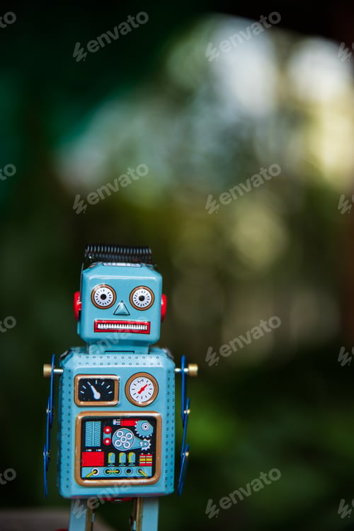 Preview: Vintage robot tin toy