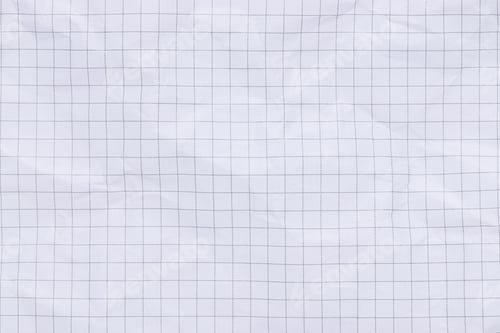 Preview: Wrinkled White Paper With Grid For Background