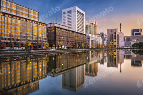 Preview: Tokyo, Japan Cityscape At Marunouchi Business District.