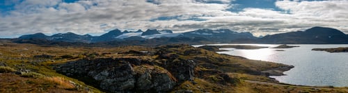 Preview: Panoramic View from scenic route 55 Sognefjellet, Jotunheimen National Park, Norway