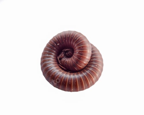 Preview: Millipede spiral roll close up