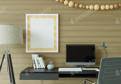 Preview: A working room with a computer placed on the table