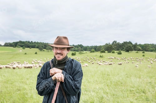Preview: Portrait of farmer in field