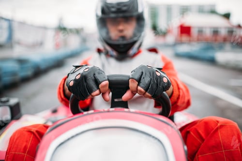 Preview: Racer Grips Steering Wheel in Go Kart