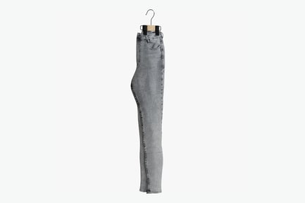 Preview: Women's Washed Gray Jeans on Hanger