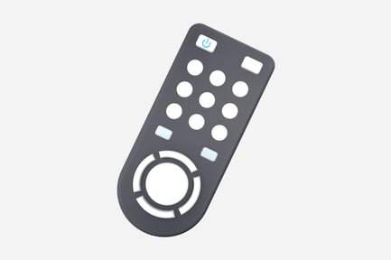 Preview: Modern Smart TV Remote 3D Illustration