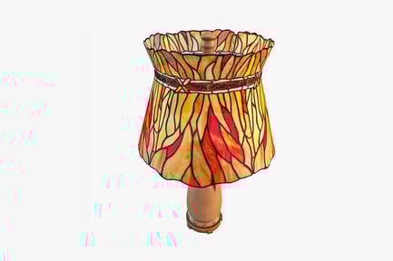 Preview: Layered glass lampshade with cylindrical form
