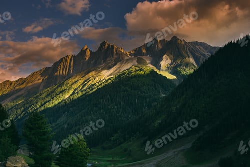 Preview: Beautiful mountain view of Sonamarg, Jammu and Kashmir state, India