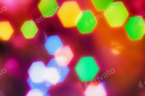 Preview: Abstract Outline Of Light- Colored Circles Bokeh. Blurred Background