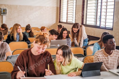 Preview: University class where the teacher personally explains the lesson to a student