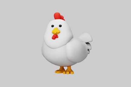Preview: Stylized Chicken Figure