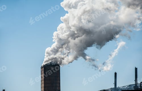 Preview: Smoke from a pipe factory polluting air, environmental problems
