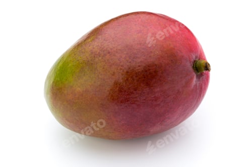 Preview: Mango fruit isolated on white background .