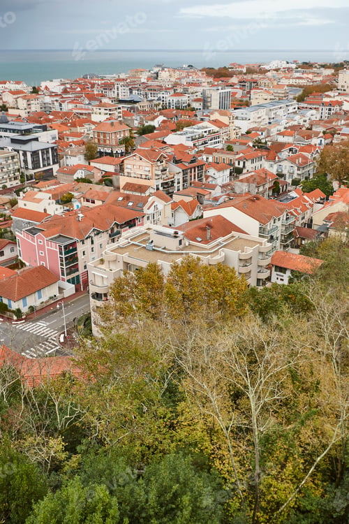 Preview: Arcachon bay from Saint Cecile viewpoint. Ville hiver. Aquitaine, France