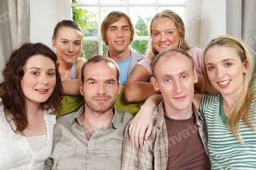 Preview: Group of smiling young people
