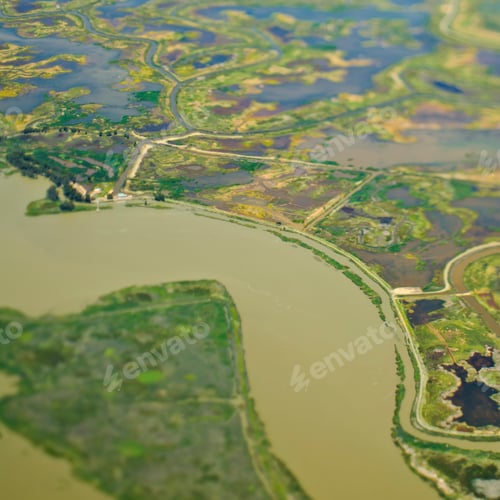 Preview: Aerial View of a Flood Plain