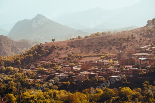 Preview: Nature, rocks, houses and mountains in Atlas Mountains Morocco