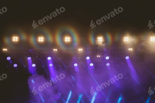Preview: Colorful stage lights at concert