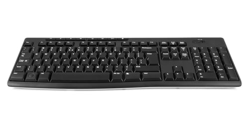 Preview: Wireless computer keyboard on white background