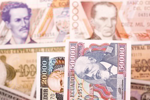 Preview: Ecuadorian Currency featuring Historical Figures