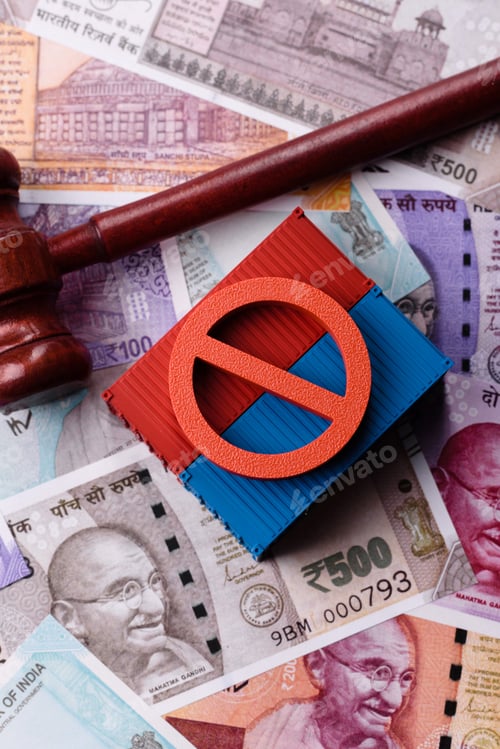 Preview: The cargo container ban on the Indian money as a conceptual backdrop. The cargo container embargo