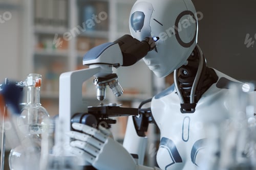 Preview: AI robot working in the laboratory