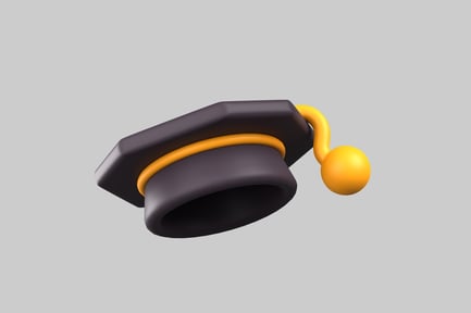 Preview: Graduation cap academic icon