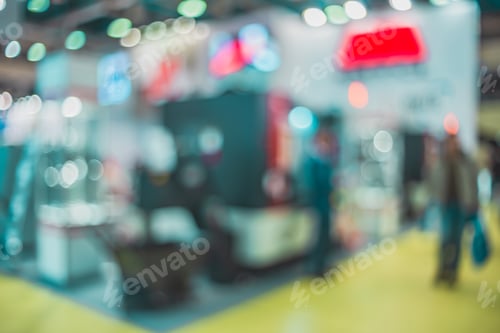 Preview: Exhibition Background Blur- Expo Defocused. Presentation Company- Be Focused Business Bokeh. People