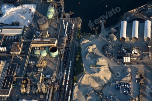 Preview: Aerial view of Industrial Site in North Vancouver