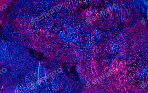 Preview: Ferrofluid illuminated with neon light