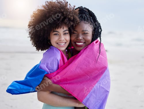Preview: Being yourself is an act of bravery. Shot of two young women spending time together outdoors.