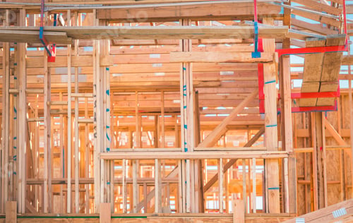 Preview: Residential Building Wood Framing Mess