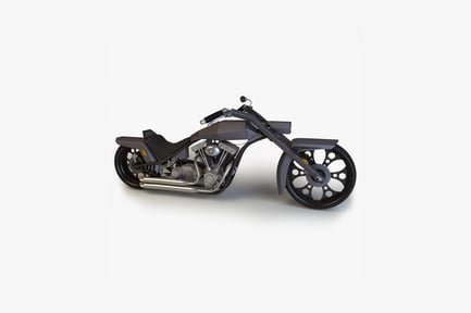 Preview: Motorcycle side profile view