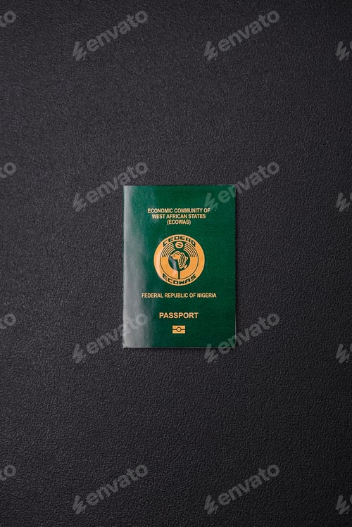 Preview: International passport of a citizen Nigeria
