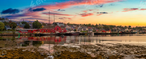 Preview: Lunenburg, Nova Scotia, Canada. historic port on the Atlantic Ocean Coast