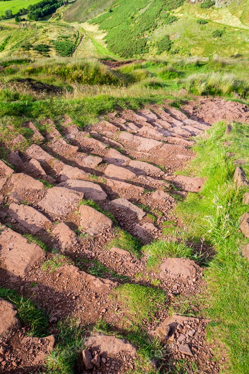 Preview: Stone footpath in the mountains in Scotland