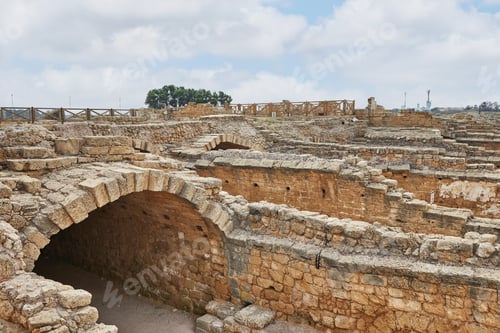 Preview: View of the excavations of Herod's palace in Caesarea Maritima National Park