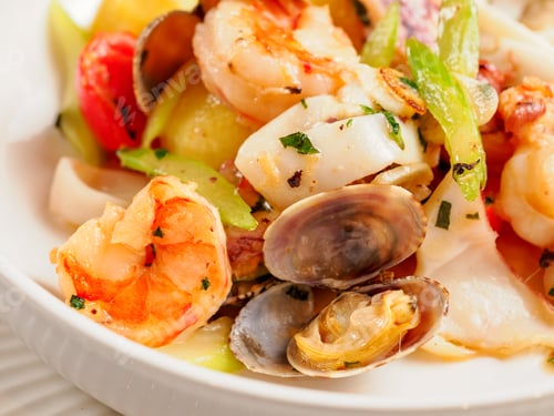 Preview: Seafood platter as healthy eating concept