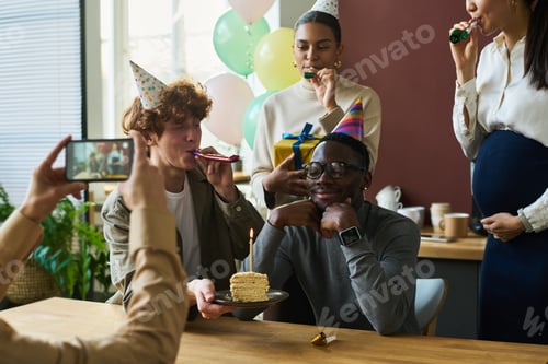Preview: Celebrating birthday of male colleague