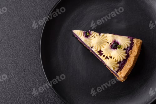 Preview: No baked sweet blueberry cheesecake with cream cheese