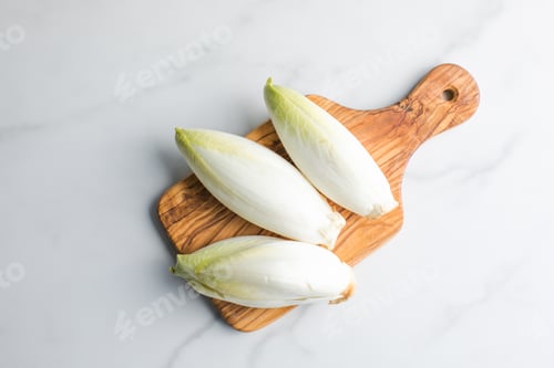 Preview: Chicory salad isolated on white background