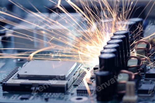 Preview: Burning sparks fly from the controller equipment