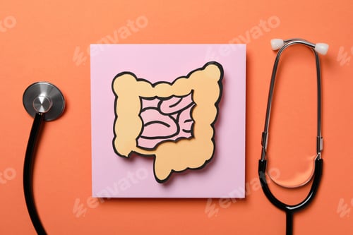Preview: Concept of health care and internal organs - intestines